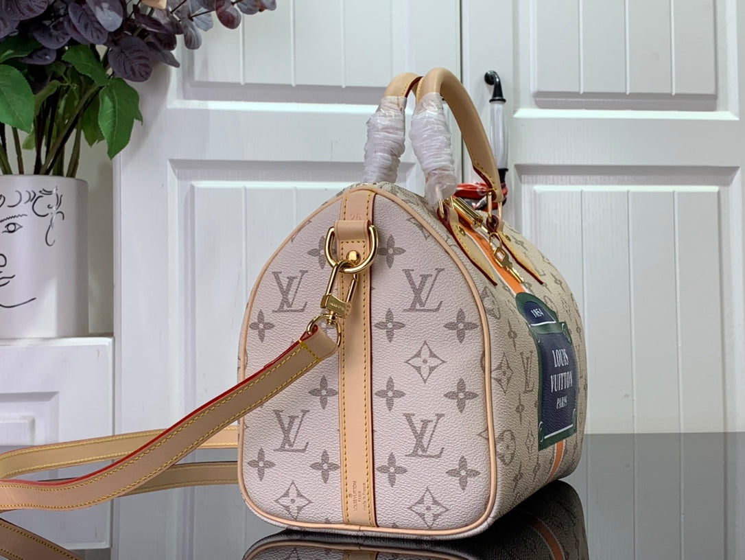 Louis Vuitton Speedy Bandouliere a 25 Beige/Ocra