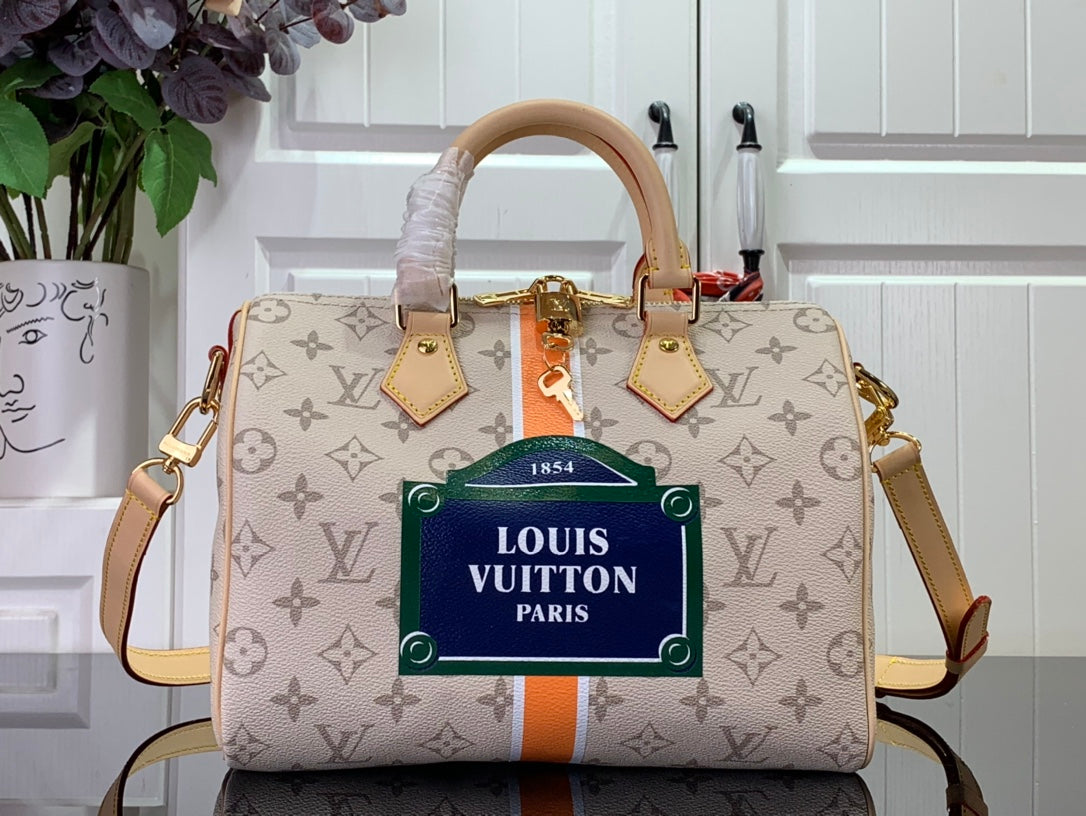 Louis Vuitton Speedy Bandouliere a 25 Beige/Ocra